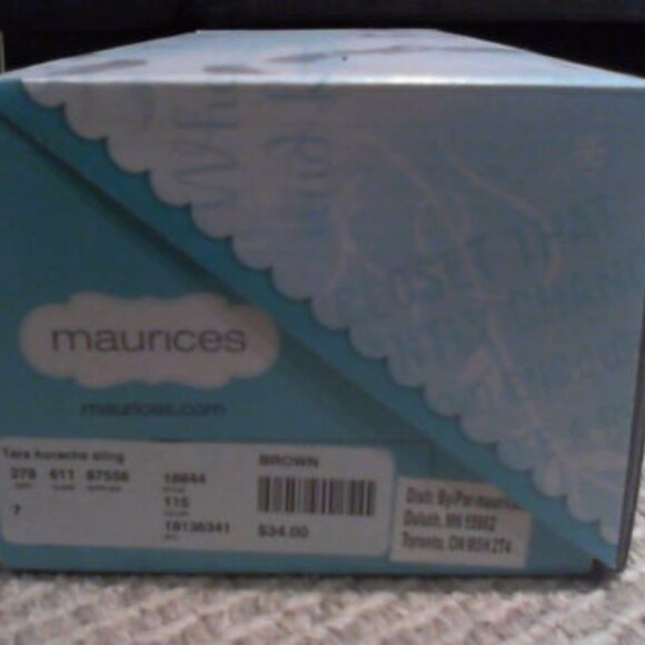 NEW Women's Brown Sling Open Flats, SIZE 7 - Picture 6 of 6